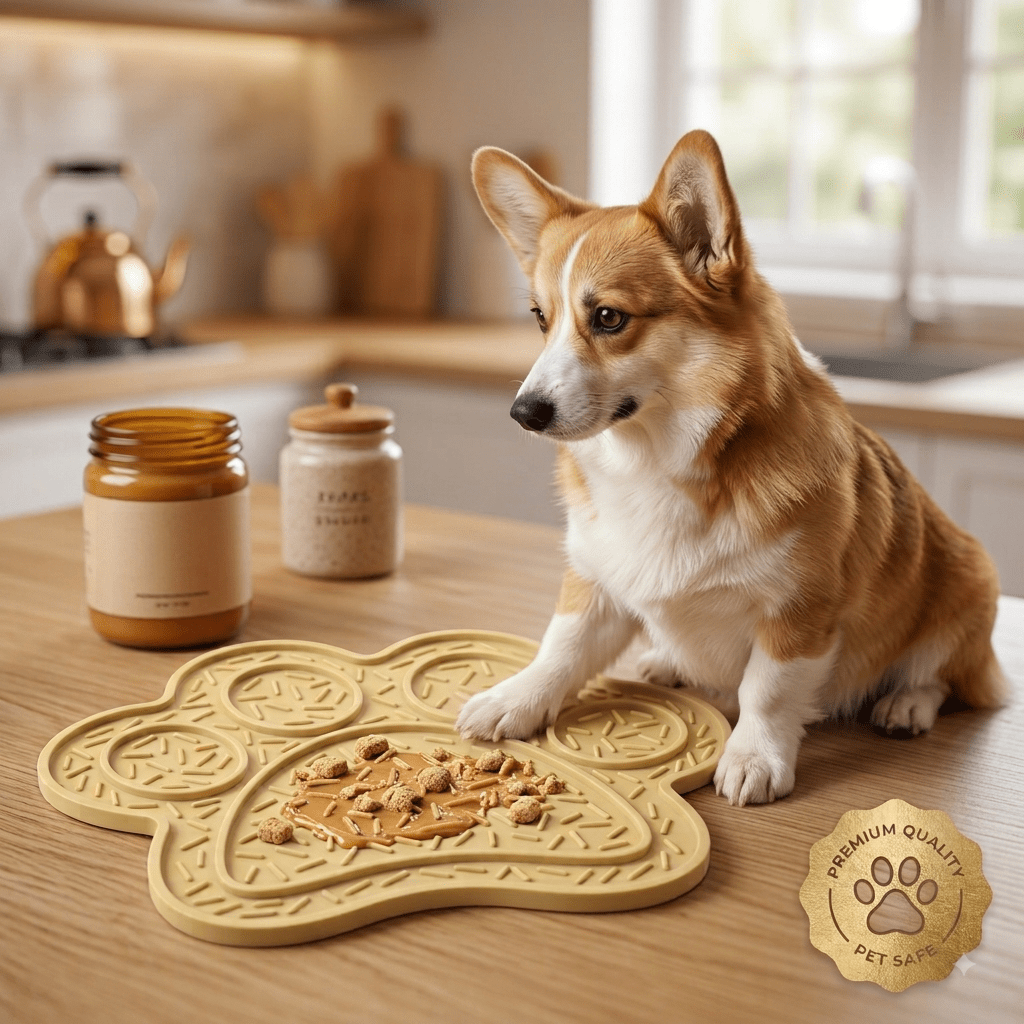 Calm Paws™ Slow Feeder Dog Lick Mat - Calming & Anxiety Relief - Calm Paws